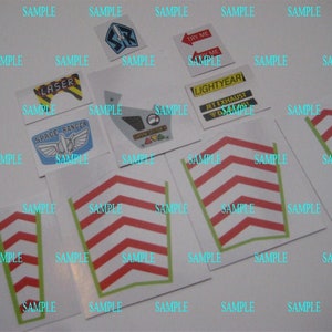 Toy Story Buzz Lightyear Action Figure Replacement Stickers B2G1F