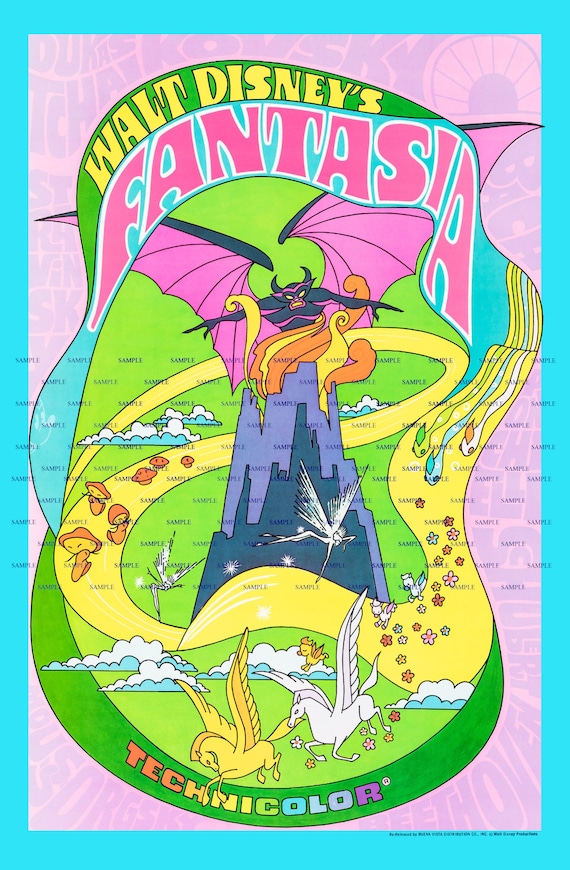 Vintage Disney ( Fantasia ) Collector's Poster Print 11