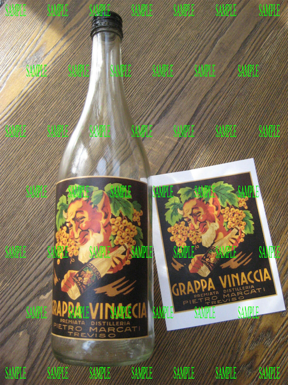 The Fifth Element Wine Bottle Grappa label - Etsy 日本