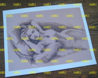 Titanic Rose Sketch 8.5" X 11" Poster Print