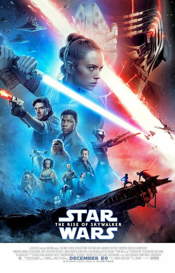 STAR WARS THE RISE OF SKYWALKER IMAX Mini MOVIE POSTER 9.5”x13”