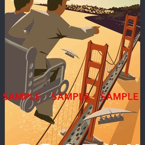 Disney Epcot Soarin&#39; Over California 11&quot; x 17&quot; Collector&#39;s Poster B2G1F