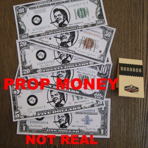 Back to the Future 2 Novelty Biff Tannan Bills Not Real Currency Set of Six