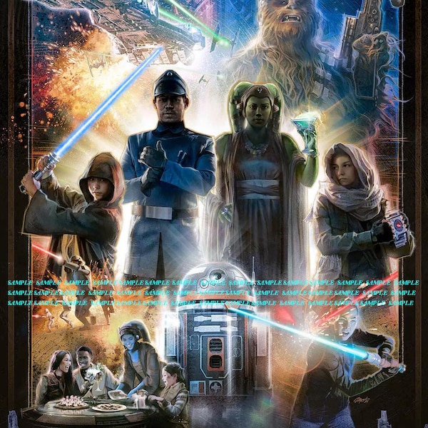 Disney Star Wars Galactic Starcruiser 11" x 17" Collector's Poster B2G1F