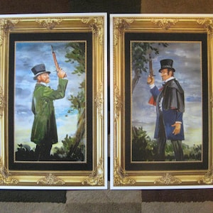 Disney Haunted Mansion ( Dueling Ghosts ) Collector's Poster Prints ( Set of Two )