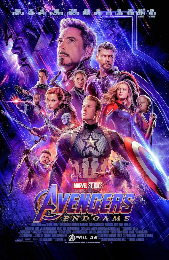 Marvel Avengers Endgame 11x17 Movie Poster BUY 2 GET 3 FREE - Etsy