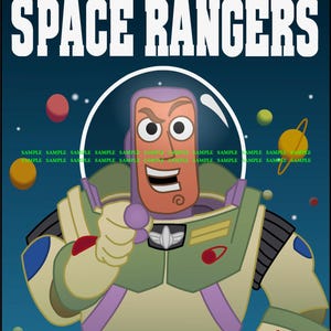 Disney Pixar Toy Story Buzz Lightyear 11&quot; x 17&quot; Andy&#39;s Room Poster B2G1F