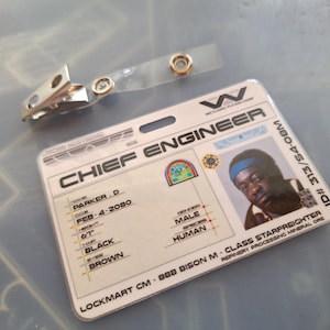 Alien USCSS Nostromo Parker I.D. Badge Cosplay Novelty