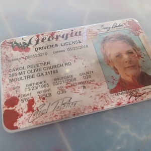 The Walking Dead Carol Peletier License Prop Cosplay Novelty image 1