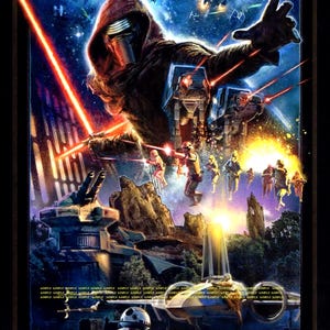 Póster de colección de Disney Star Wars: Rise of the Resistance Galaxy's Edge