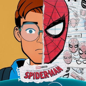 Affiche Spider-Man de votre quartier sympathique (11 x 14,5 po.) B2G2F