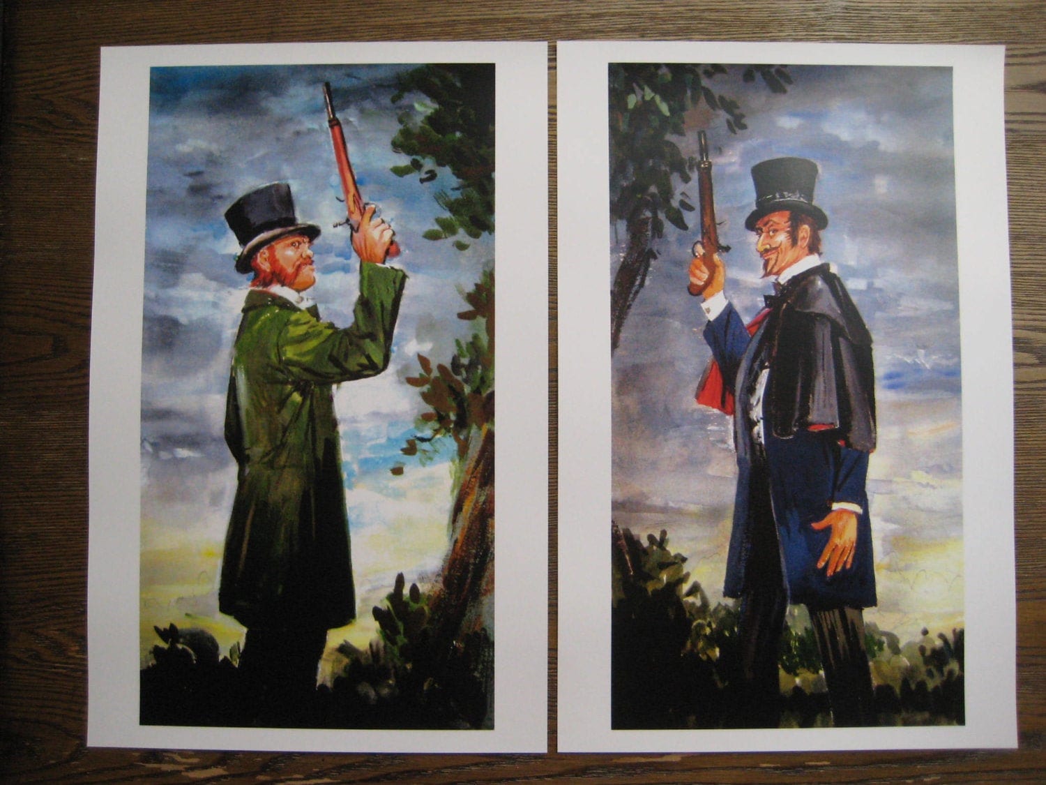 Disney Haunted Mansion Dueling Ghosts Posters Set of 2, Ballroom
