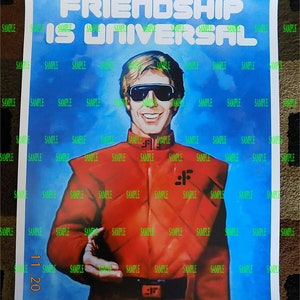 v" visitor propaganda "Friendship is Universal" poster ( 11" x 14" ) B2G2F