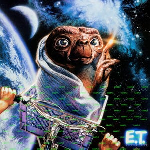Universal Studios E.T 11" x 15.5" Attraction Collector's Poster B2G1F