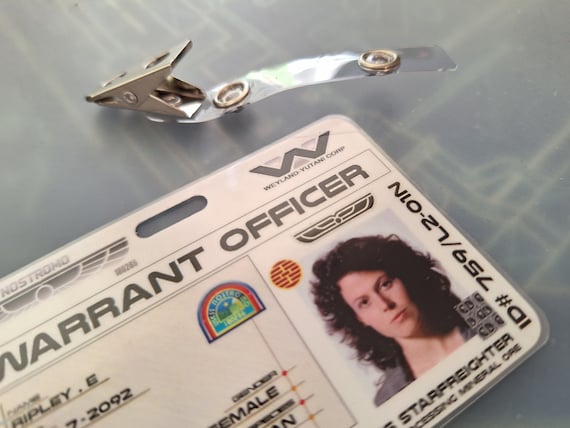 Alien Ripley ID Badge Prop Cosplay, USCSS Nostromo Weyland Yutani