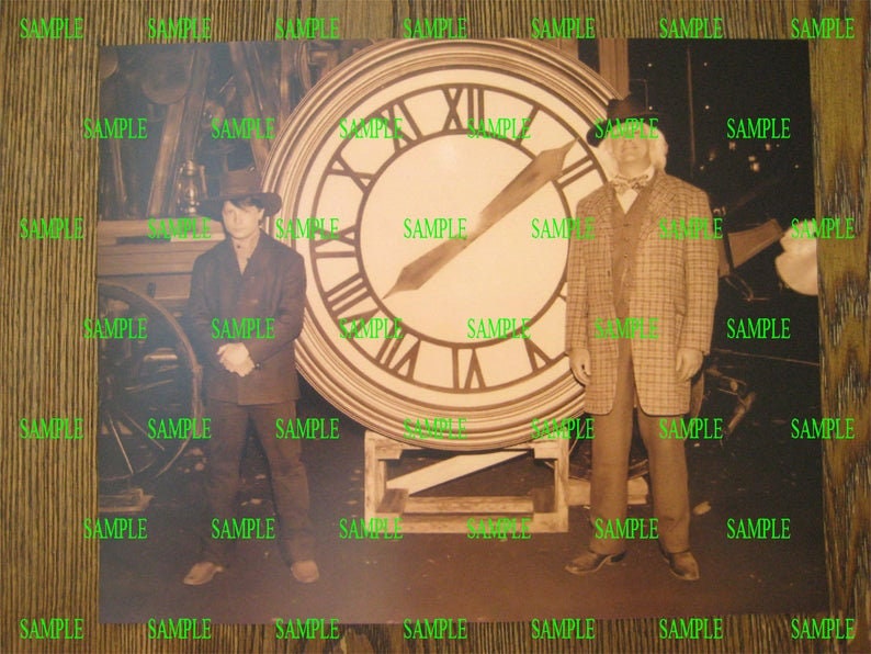 marty and doc clock