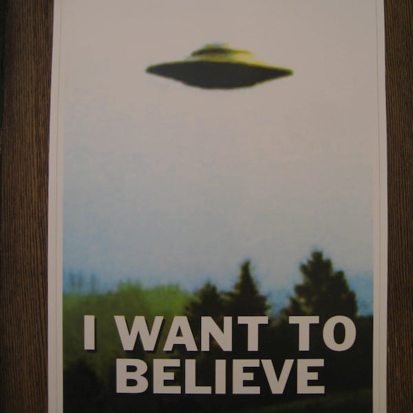 The X-Files - I Want To Believe UFO - 11" X 17" Poster Print -