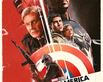 Marvel Captain America Brave New World 11" x 17" Collector's Poster B2G1F