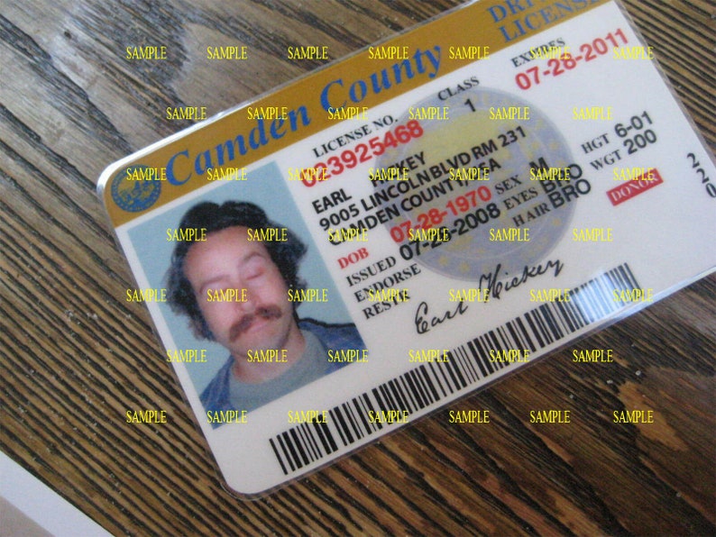 My Name is Earl Earl Hickey License Photo Booth Photos image 2