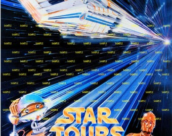 Disney STAR TOURS 財布 1989年 STAR WARS Star Tours - Attraction