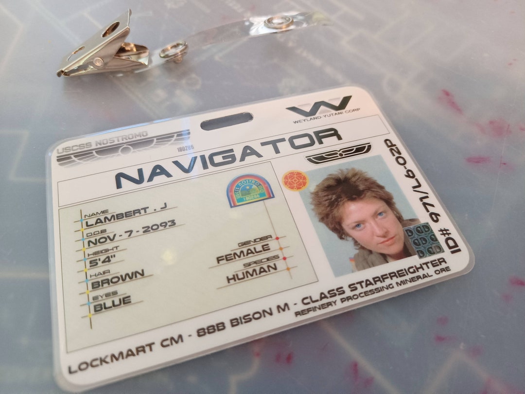 USCSS Nostromo Crew PVC-Aufnäher – Alien Cosplay, 80x60 Mm, Mit Klettrücken