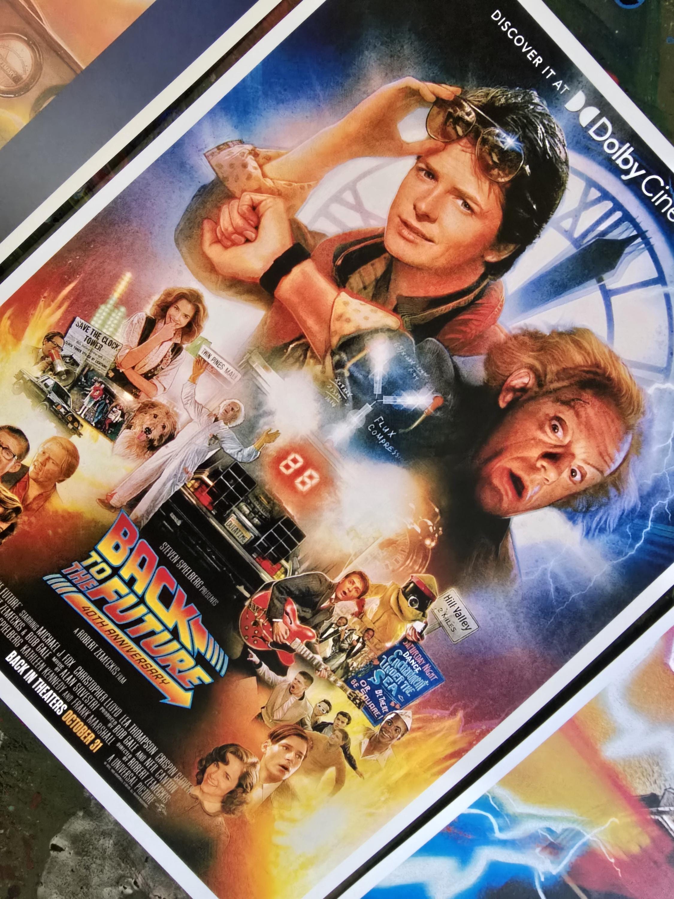 Back to the Future 40th Anniversary 11x14 Movie Posters Set of 3