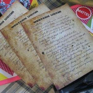 Back to the Future 2 Doc Brown 3 Page Western Union Letter to Marty McFly
