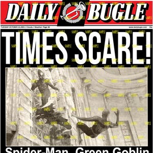 Póster de la película Marvel Spiderman Daily Bugle, portada de 28 x 38 cm (T2)