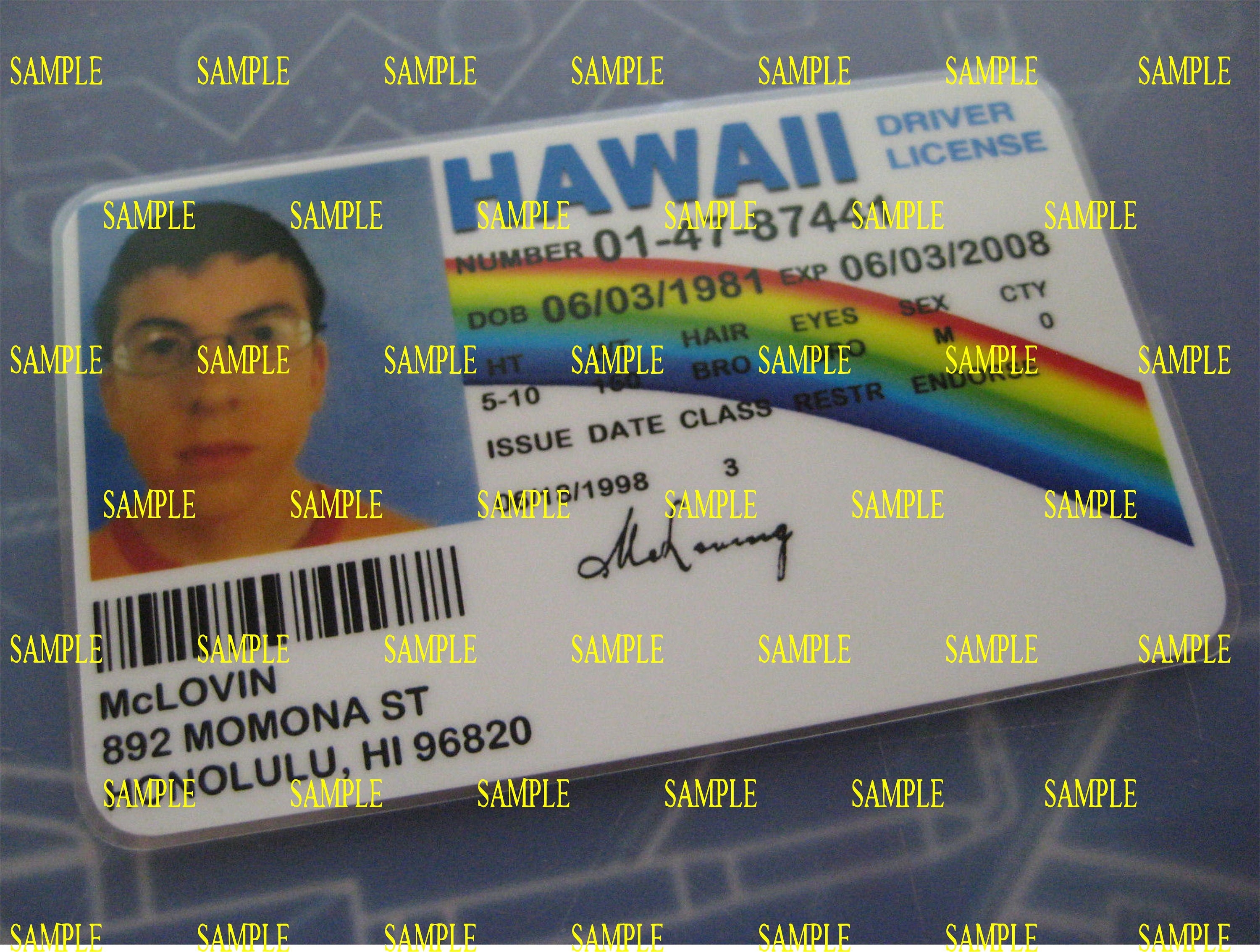 Super Bad - Mclovin I.D. License Prop - Etsy