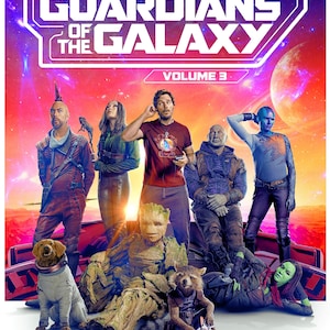 Póster de colección de la película Guardianes de la Galaxia, vol. 3 (11" x 17"), B2G2F