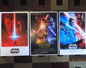 Star Wars 3rd Trilogy  (11" x 17") Movie Collector's Poster Prints ( Set of 3 )