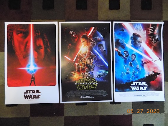 Star Wars 3rd Trilogy 11 X 17 Movie Collector s Poster Prints Set of 3 Etsy