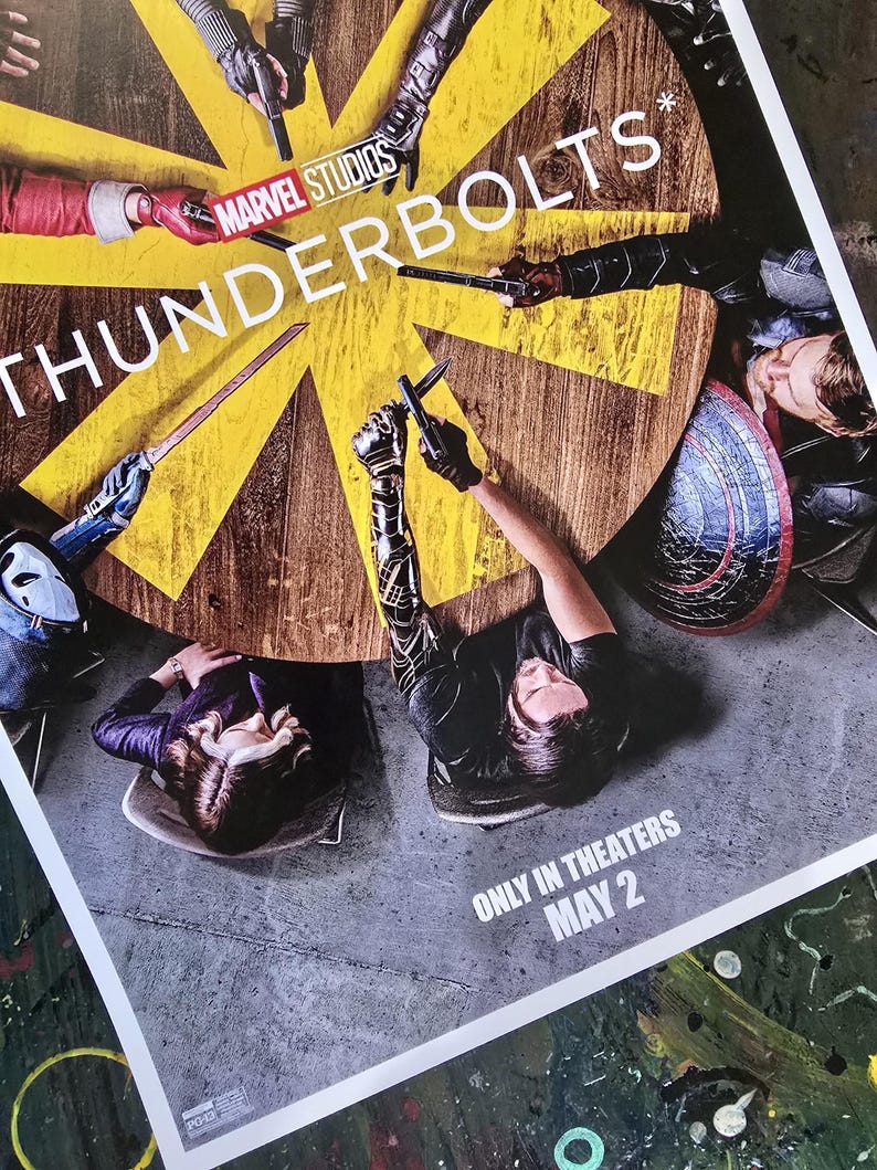 2025 Marvel Thunderbolts 11x16.5 Movie Poster Superhero MCU Wall Art T2 ...