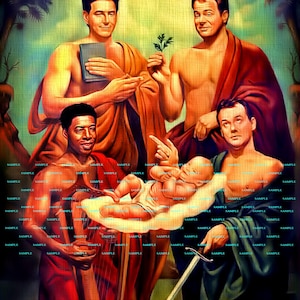 Ghostbusters 2 Fabulous Four Painting 11" x 17" Collector's Poster B2G1F