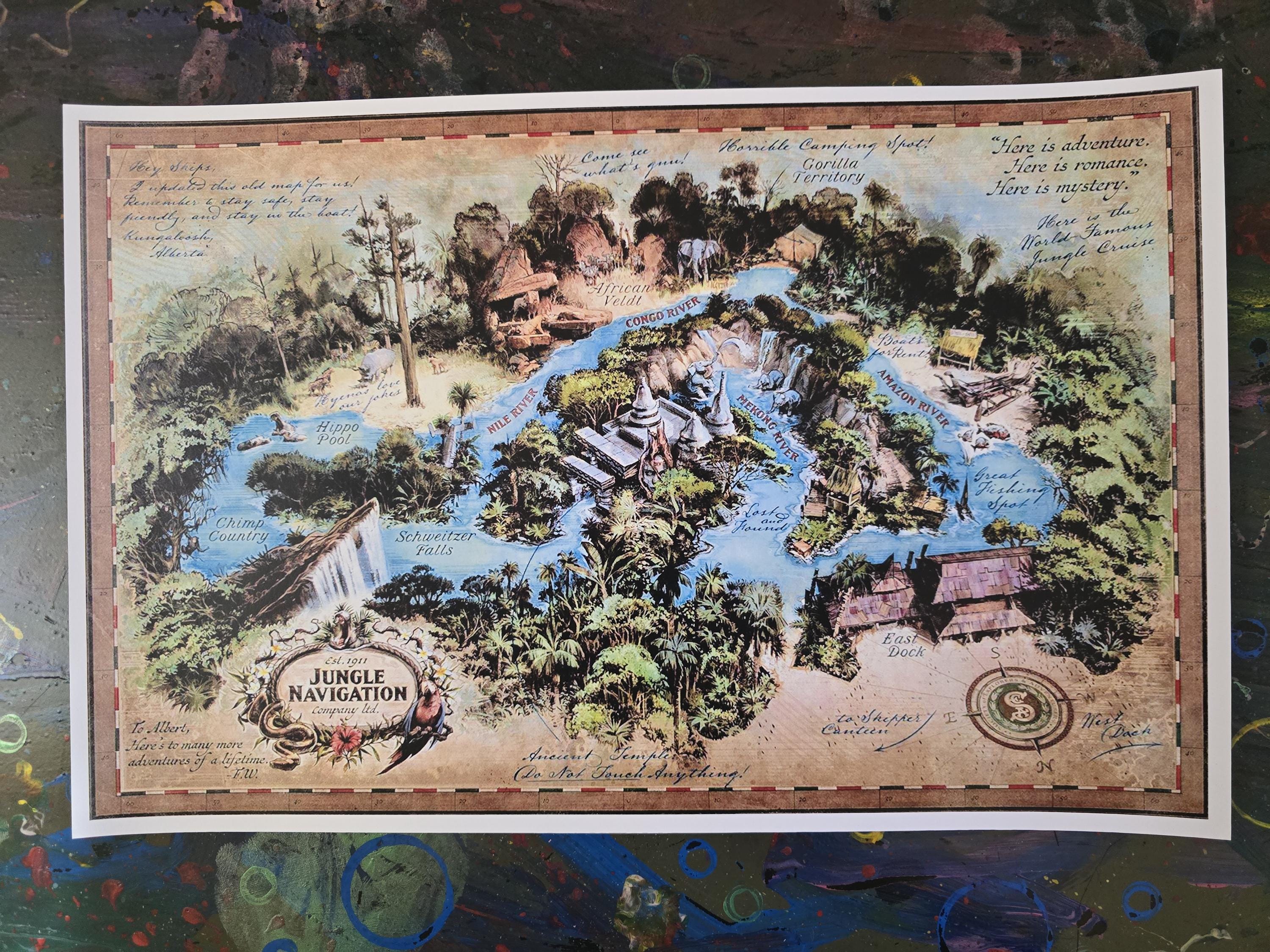 絵画 destination Disney Magic Kingdom Jungle Cruise 11