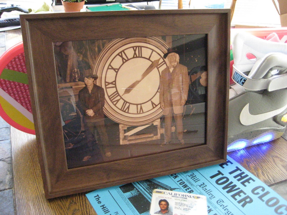marty and doc clock