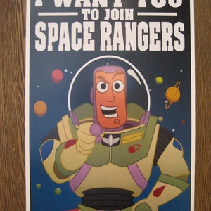 Toy Story Buzz Lightyear 11" x 17" Andy's Room Poster Print