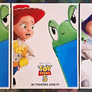 2026 Disney Pixar Toy Story 5 Movie Poster Set 3 Woody Buzz Jessie