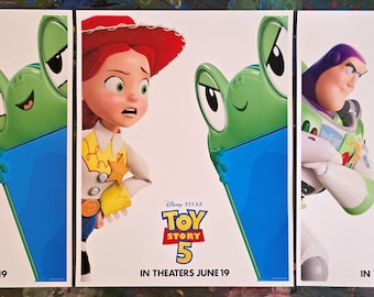 2026 Disney Pixar Toy Story 5 Movie Poster Set 3 Woody Buzz Jessie