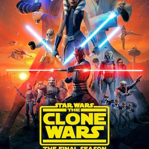 Póster de colección de la película Star Wars Clone Wars de 11" x 17" B2G1F