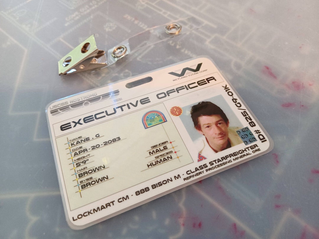 Alien custom Made I.D. Badge Kane USCSS Nostromo Cosplay Novelty - Etsy