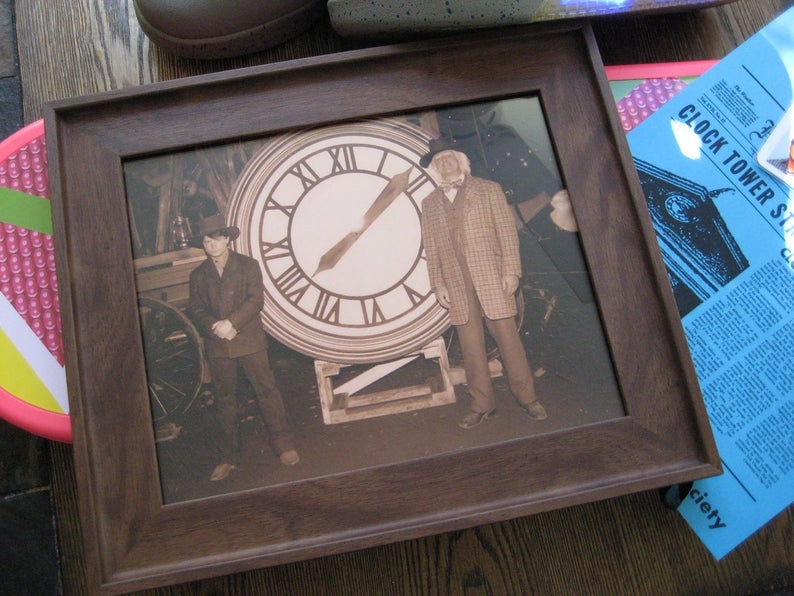 marty and doc clock
