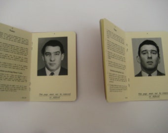 Ronnie & Reggie Kray Custom Made 1960's Style Drivers Licenses - The Kray Twins