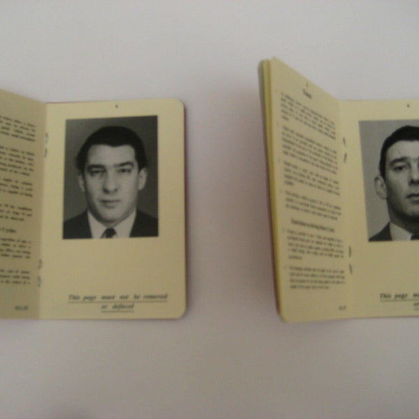 Ronnie & Reggie Kray Custom Made 1960's Style Drivers Licenses - The Kray Twins