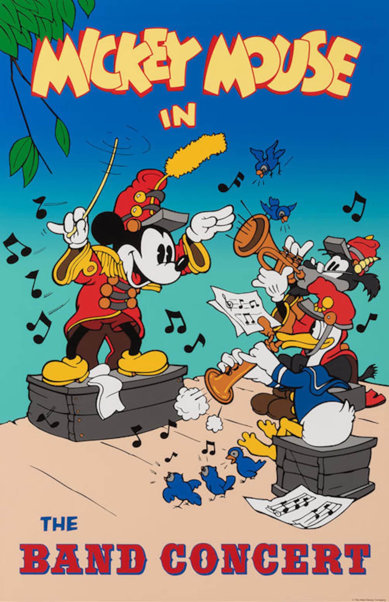 Disney Micky Band Concert 11 x 17 Etsy France