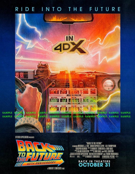 Back to the Future 40th Anniversary 11x14 Movie Poster Mcfly BUY 2