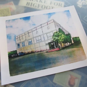 The Office Pam&#39;s Painting of Dunder Mifflin building  11&quot; x 14&quot;  Collector&#39;s