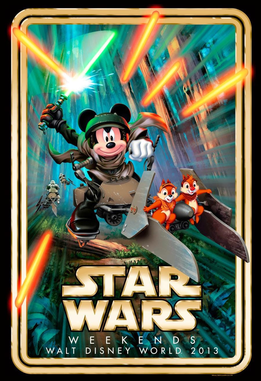 Disney Star Wars Weekends Collector's Poster B2G1F - Etsy