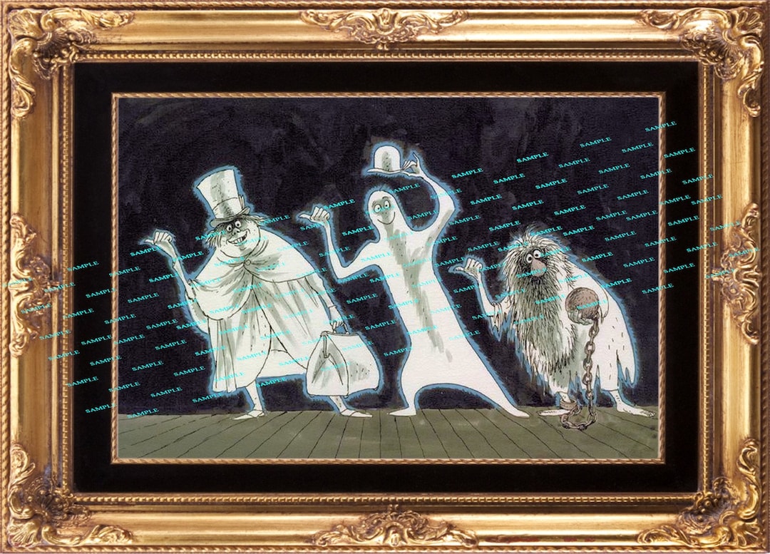 Disney Haunted Mansion 11x15.25 Hitchhiking Ghosts Poster Spooky