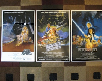 Star Wars Trilogy (11" x 17") Movie Collector's Poster Prints ( Set of 3 )